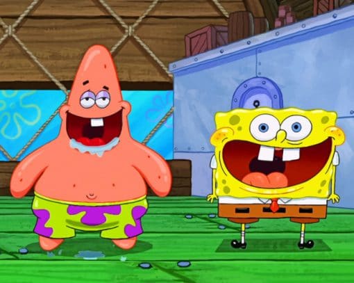 Sponge Bob And Patrick Star Paint By Numbers