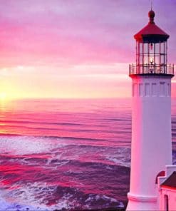 Sunset Lighthouse Paint By Numbers