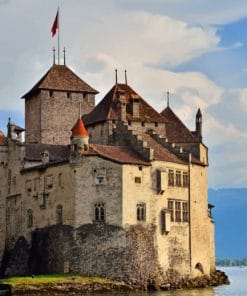 France Castle On Sea paint by numbers