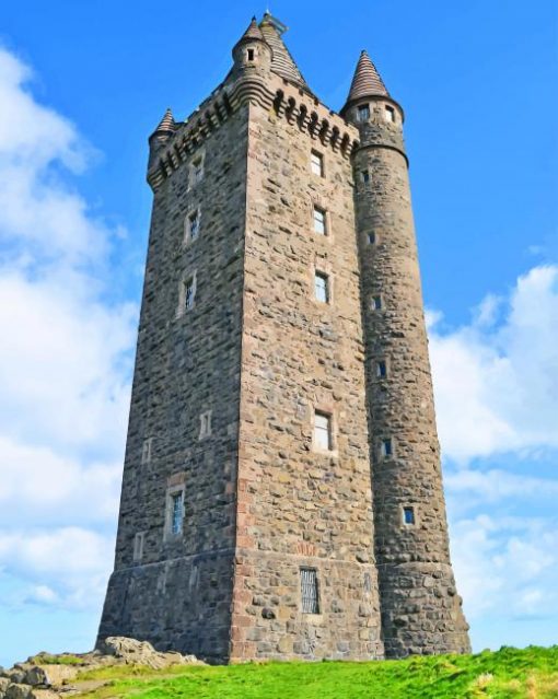 Tall Scrabo Tower In Ireland Paint By Numbers