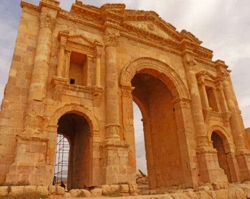 Temple Of Artemis Jerash Jordan Paint By Numbers