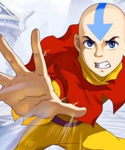 The Last Airbender Cartoon paint by numbers