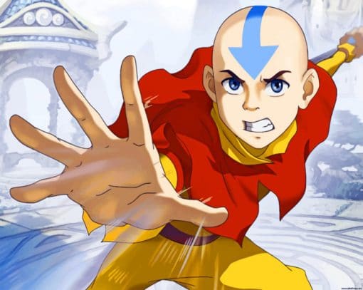 The Last Airbender Cartoon paint by numbers