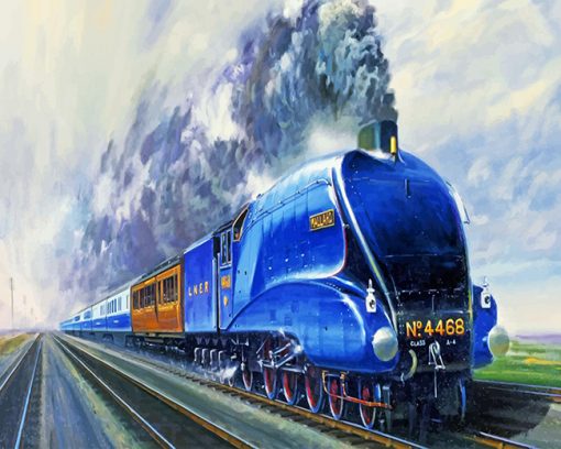 The Mallard Liner Train paint by numbers