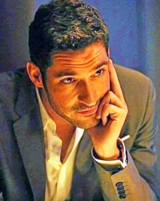 Tom Ellis In Lucifer paint by numbers