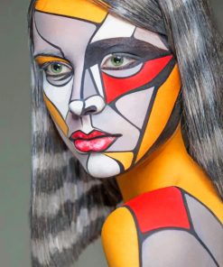 Girl Face paint by numbers