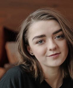 Actress Maisie Williams paint by numbers