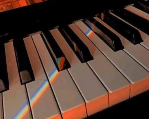 Aesthetic Piano paint by numbers