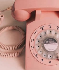 Aesthetic Vintage Pink Phone paint by numbers