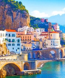 Amalfi Coast Italy paint by numbers