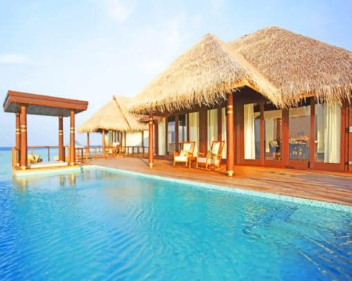 Anantara Kihavah Maldives Villas paint by numbers