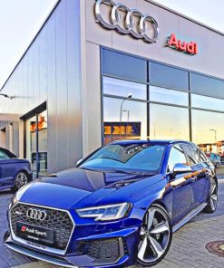 Blue Audi Sports Car paint by numbers