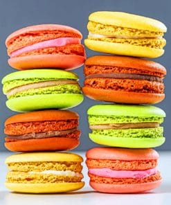 Close Up macaroons paint by numbers