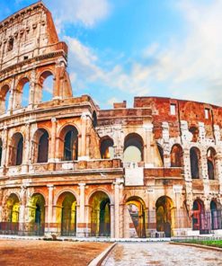 Colosseum Rome Italy paint by numbers