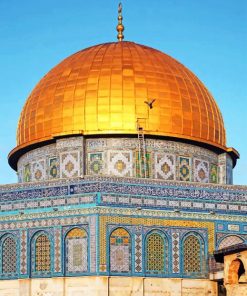 Dome Of The Rock Jerusalem paint by numbers