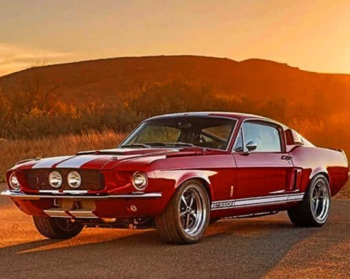 Ford Mustang Classic Shelby paint by numbers