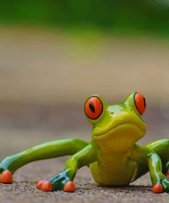 Green And Red Eye Frog paint by numbers