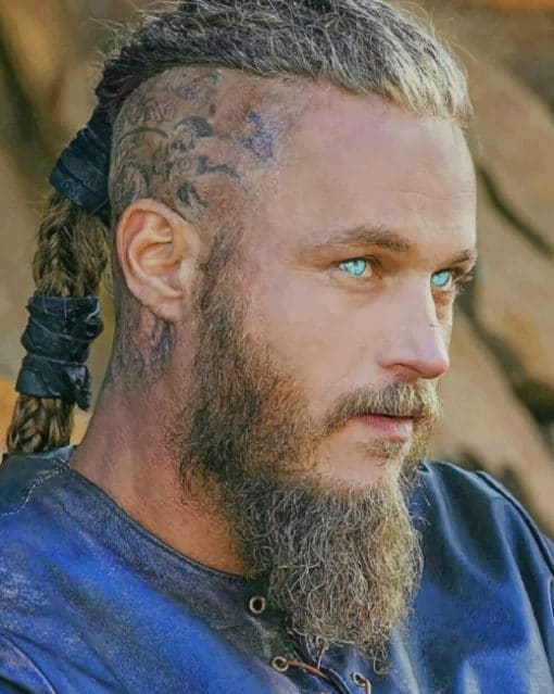 king Ragnar Vikings paint by numbers