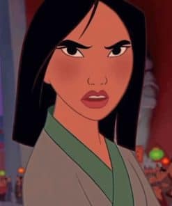 Mulan Animation paint by numbers