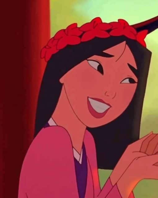 Mulan Disney Character paint by numbers