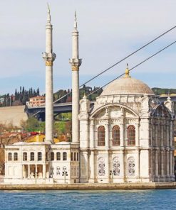 Ortakoy Mosque Turkey paint by numbers