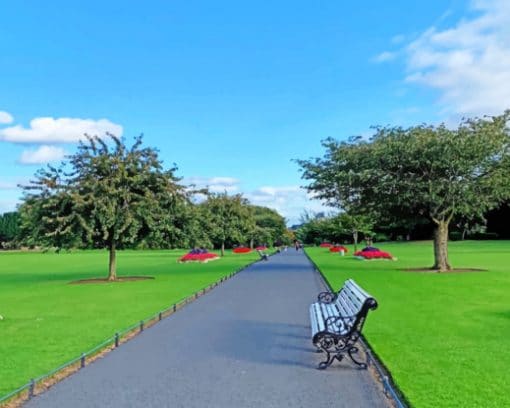 Phoenix Park Ireland paint by numbers