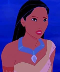 Pocahontas Animation paint by numbers