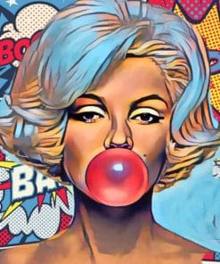 Pop Art Marilyn Monroe painting by numbers