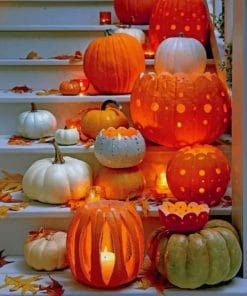 Pumpkins Decoration paint by numbers