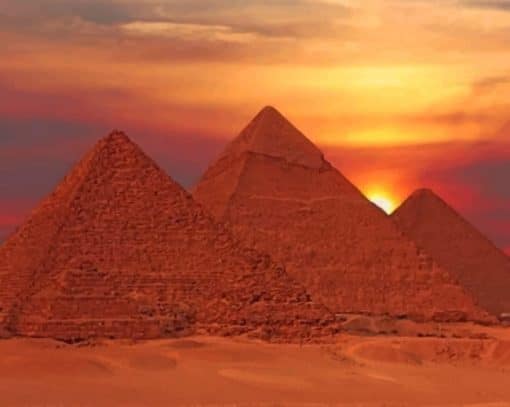 Pyramids Egypte paint by numbers