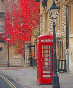 Red Phone Both London City paint by numbers