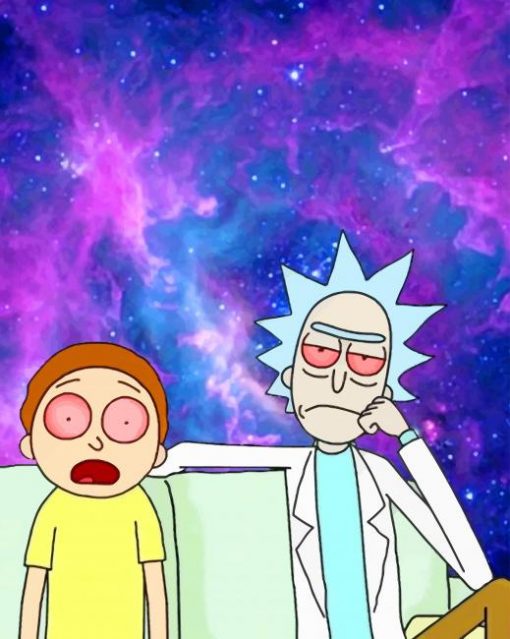 Rick And Morty Stoned paint by numbers