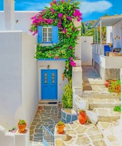 Santorini Island Greece paint by numbers