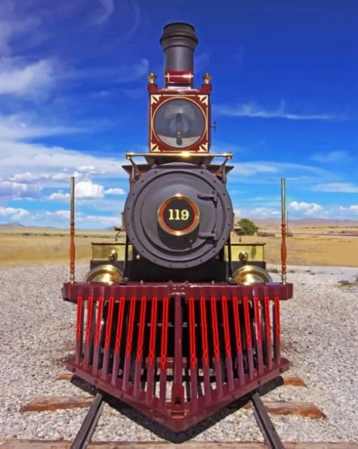 Steam Locomotive paint by numbers