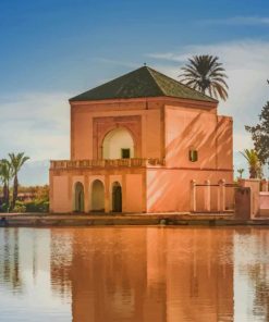 Stunning Building Reflected On Water paint by numbers