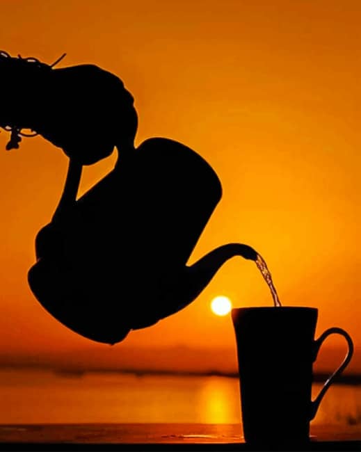 Sunrise And Coffee paint by numbers