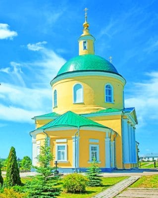 Temple Orthodoxy In Russia paint by numbers