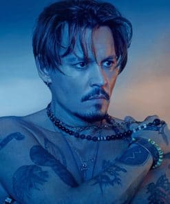 The American Actor Johnny Depp paint by numbers