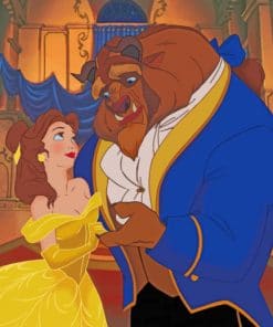 The Beauty And The Beast paint by numbers