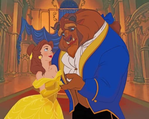 The Beauty And The Beast paint by numbers