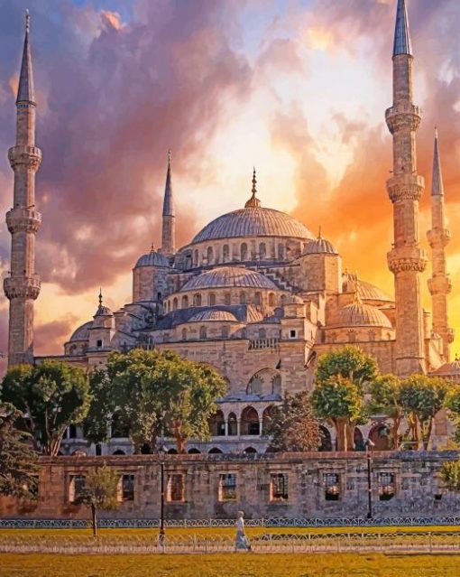 The Blue Mosque Turkey paint by numbers