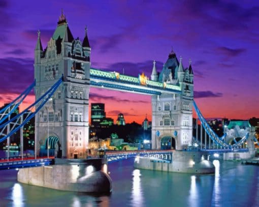 Tower Bridge London paint by numbers