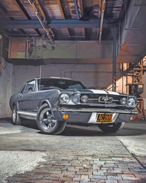 1965 Ford Mustang Coupe Paint by numbers