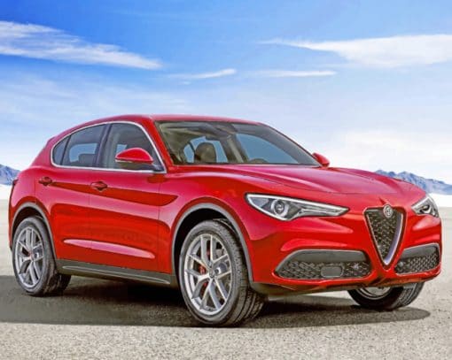 Alfa Stelvio paint by numbers