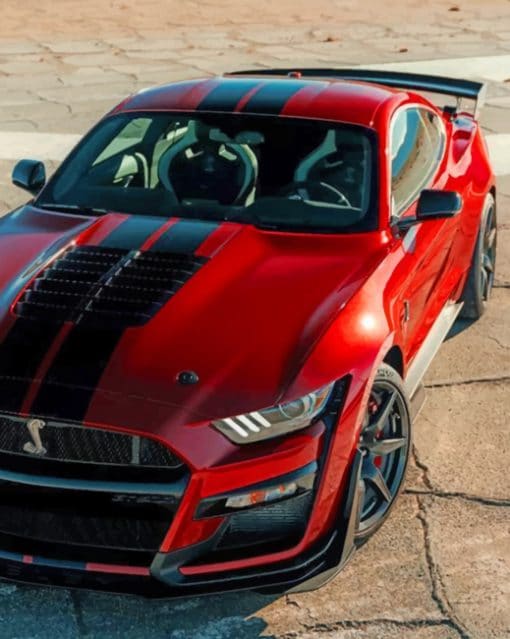 2020 Ford Mustang Shelby GT50 paint by numbers