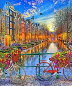 Amsterdam Streets paint by numbers