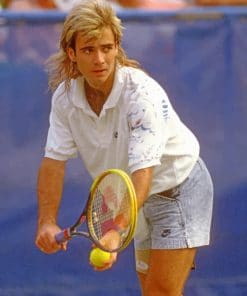 Andre Agassi paint by numbers