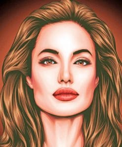 Angelina Jolie paint by numbers