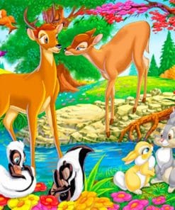 Bambi Characters paint by numbers