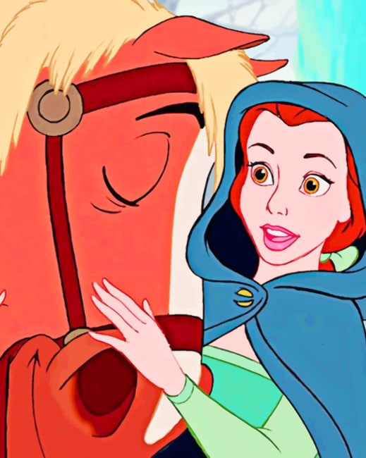 Belle And Her Horse paint by numbers